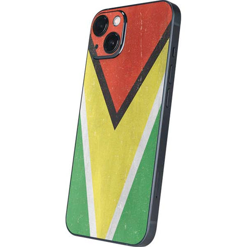 Guyana Flag Distressed iPhone 15 Skin